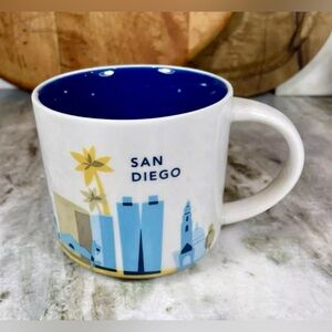 Starbucks San Diego "You Are Here" 2014 Coffee Tea Mug 14oz Cup. EUC